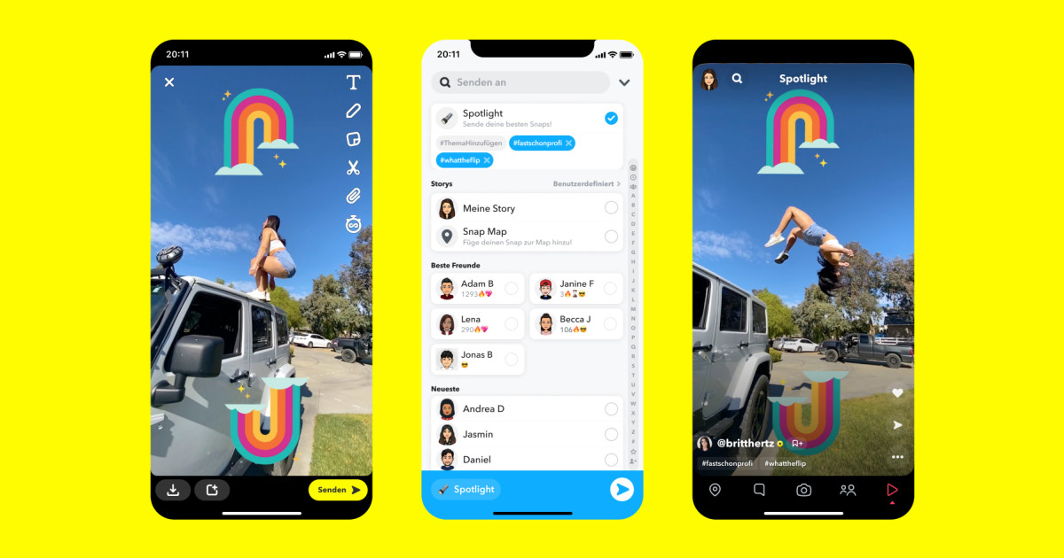 Snapchat gibt nun Creators Chance auf Geldgewinn