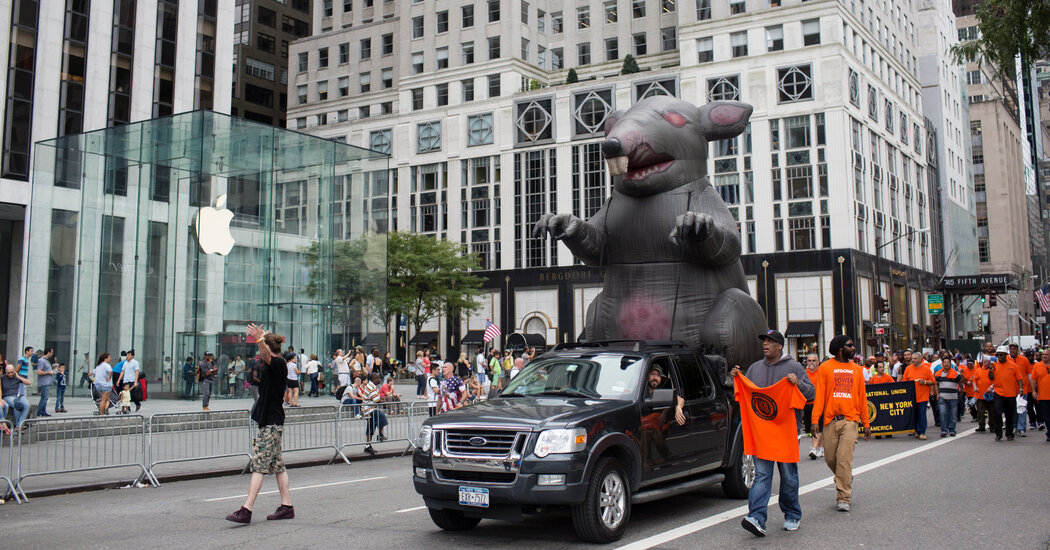The National Labor Relations Board grants a reprieve to inflatable rats.
