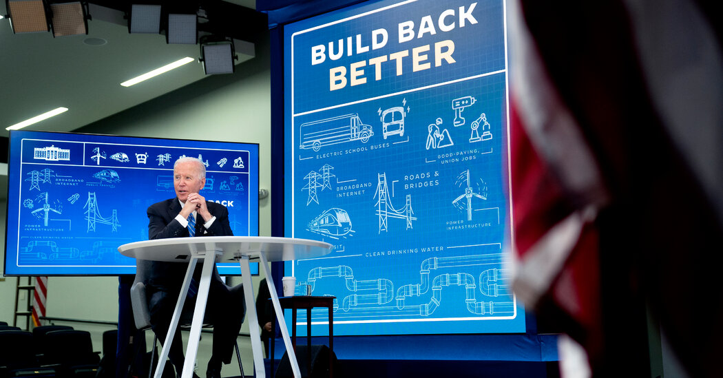 Biden, Needing a Win, Enters a Sprint for His Economic Agenda